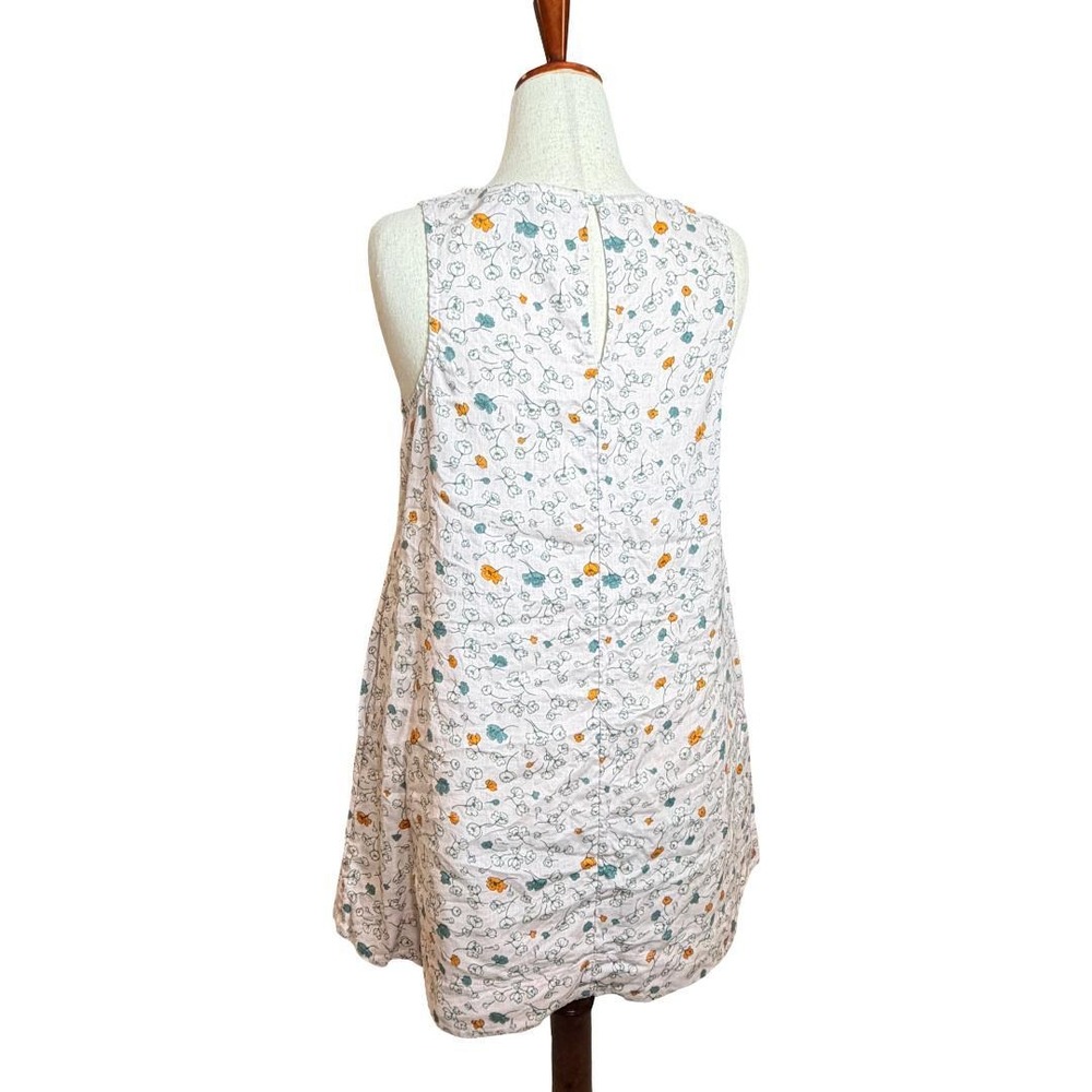 Cynthia Rowley Womens Floral Shift Dress with Pockets 100% Linen - Picture 4 of 9